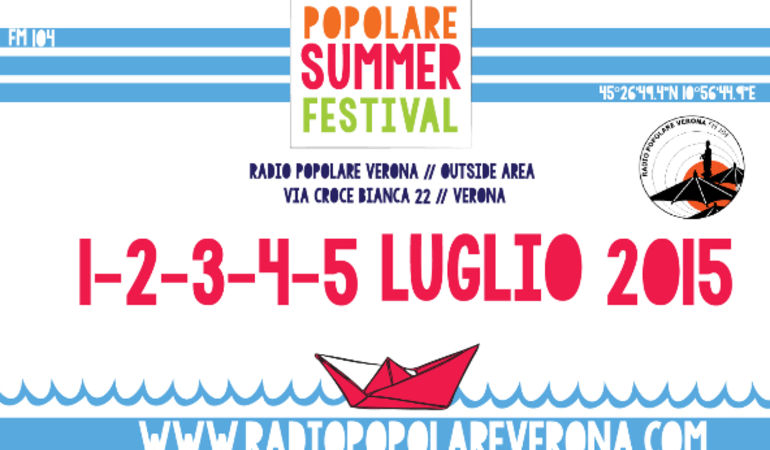 Popolare Summer Festival 2015: dall'1 al 5 Luglio 2015