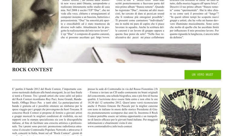 MARCO DE LUCA: ESPERIMENTI E OMOGENEITA'