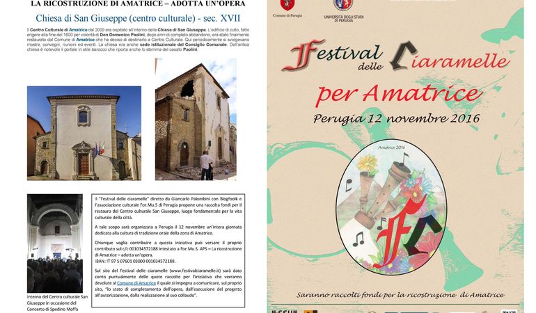 Festival delle Ciaramelle per Amatrice