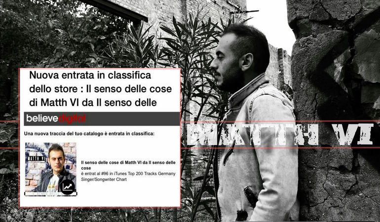 Matth Vi è in classifica nella iTunes Top 200 con "Il senso delle cose"