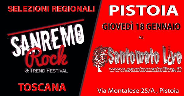 LIVE TOUR 31^ Selezioni Sanremo Rock RegioneToscana