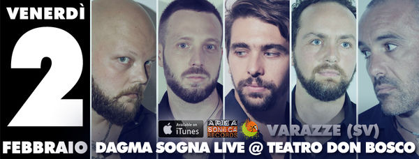 Showcase nella serata del 2 febbraio per i Dagma Sogna: la band savonese presenta il nuovo album “Tratti Di Matita” al CineTeatro Don Bosco di Varazze