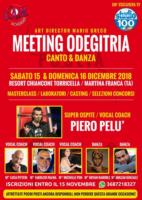PIERO PELU' AL MEETING ODEGITRIA