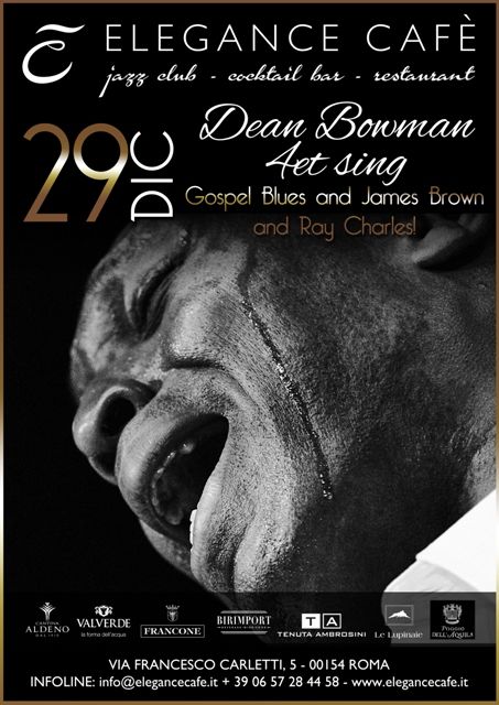 Dean Bowman Quartet, "la voce di Dio" tra gospel e funk dal vivo all'Elegance