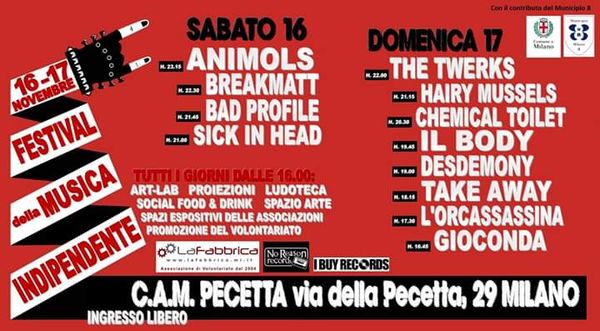 Festival della Musica Indipendente – 16/17 nov.19 - LaFabbrica